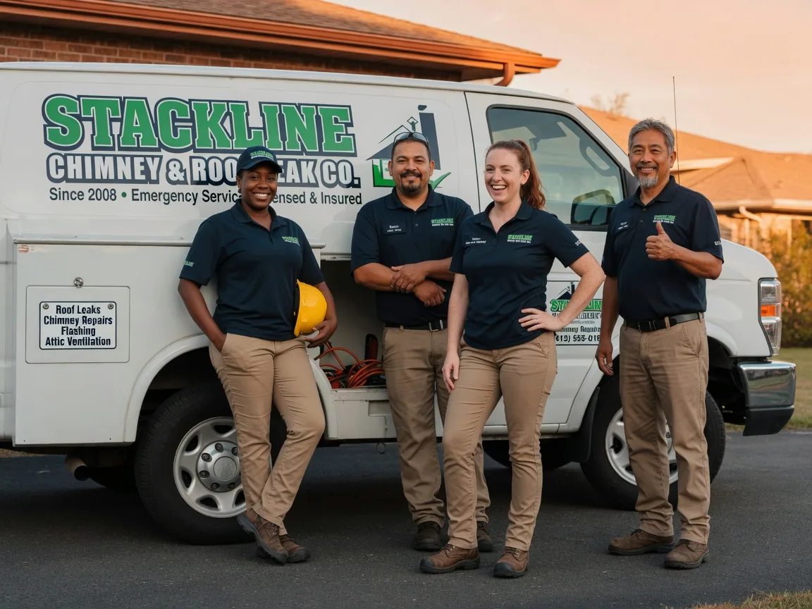 Chimney flashing repair company in Bryson, TX